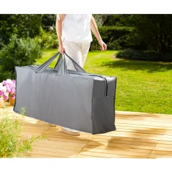 Die moderne Hausfrau Abdeckhaube für Gartenpolster grau