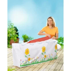 Die moderne Hausfrau Abdeckhaube für Gartenpolster "Sonnenblume"