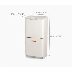 Die moderne Hausfrau Abfalltrennungs- und Recyclingbehälter Totem Max Stein