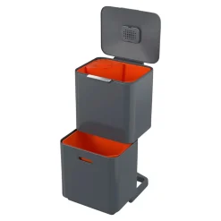 Die moderne Hausfrau Abfalltrennungs- und Recyclingbehälter Totem Max Grau