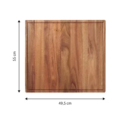 Die moderne Hausfrau Akazien-Abdeckplatte & Schneidebrett 1 Stück