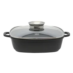 Die moderne Hausfrau Alucast Servierpfanne mit Deckel "Dur Select" 28 x 28 cm