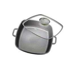 Die moderne Hausfrau Alucast Servierpfanne mit Deckel "Dur Select" 28 x 28 cm