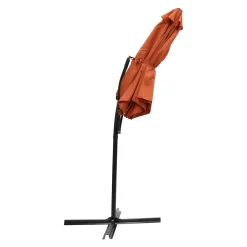 Die moderne Hausfrau Ampel-Sonnenschirm Greenday braun