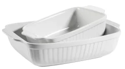 Die moderne Hausfrau Auflaufform-Set, Keramik KITCHEN TIME Weiß