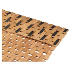 Die moderne Hausfrau Badematte aus Bambus, rutschfest braun