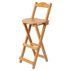 Die moderne Hausfrau Bambus Barhocker klappbar