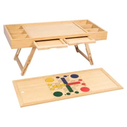 Die moderne Hausfrau Bambus Spiel- und Puzzletisch "Magnet 4 in 1"