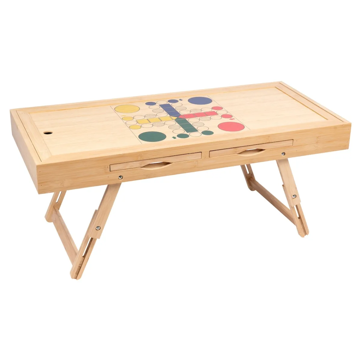 Die moderne Hausfrau Bambus Spiel- und Puzzletisch "Magnet 4 in 1"