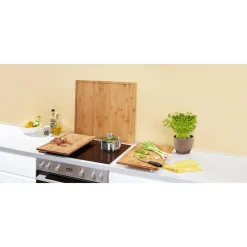 Die moderne Hausfrau Bambus-Abdeckplatte & Schneidebrett 2 Stück