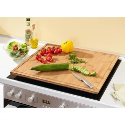 Die moderne Hausfrau Bambus-Abdeckplatte & Schneidebrett 1 Stück