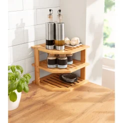 Die moderne Hausfrau Bambus-Eckregal