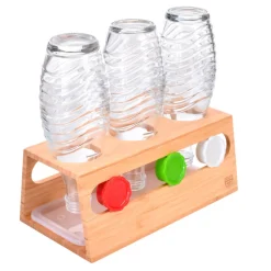 Die moderne Hausfrau Bambushalter für 3 Sodastream-Flaschen Wibschla 33