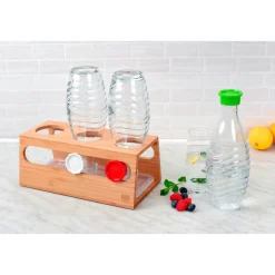 Die moderne Hausfrau Bambushalter für 3 Sodastream-Flaschen Wibschla 33