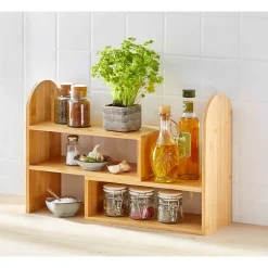 Die moderne Hausfrau Bambus-Küchenregal "Flexi"