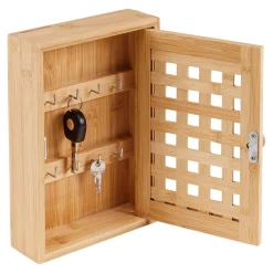 Die moderne Hausfrau Bambus-Schlüsselschränkchen