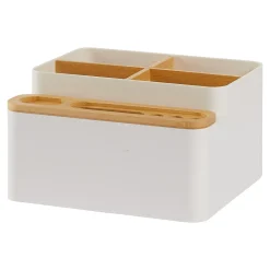 Die moderne Hausfrau Bambus-Schreibtisch-Organizer