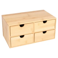 Die moderne Hausfrau Bambus-Schubladen-Schränkchen