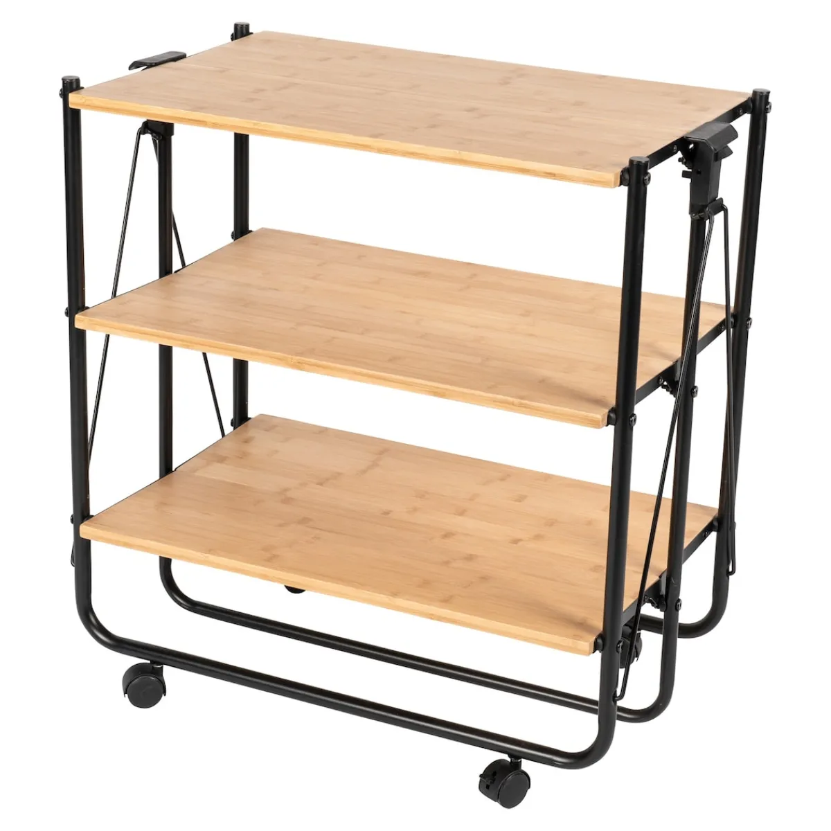 Die moderne Hausfrau Bambus-Servierwagen, klappbar