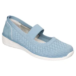 Damen Die moderne Hausfrau Bequem-Ballerina "Federleicht" rauchblau