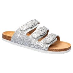 Damen Die moderne Hausfrau Bequem-Klettpantolette „Birgit“