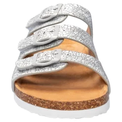 Damen Die moderne Hausfrau Bequem-Klettpantolette „Birgit“