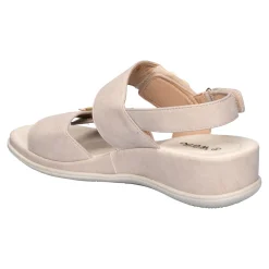 Damen Die moderne Hausfrau Bequem-Klettsandale „Daniela“ beige