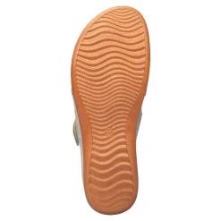 Damen Die moderne Hausfrau Bequem-Pantolette „Blume“ grün