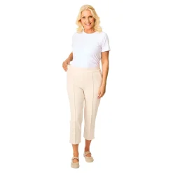 Damen Die moderne Hausfrau Bequem-Schlupfhose 7/8 „Elegant“ creme
