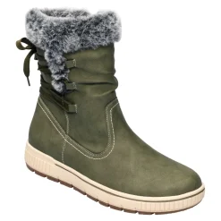 Damen Die moderne Hausfrau Bequem-Stiefel „Claudia“ grün