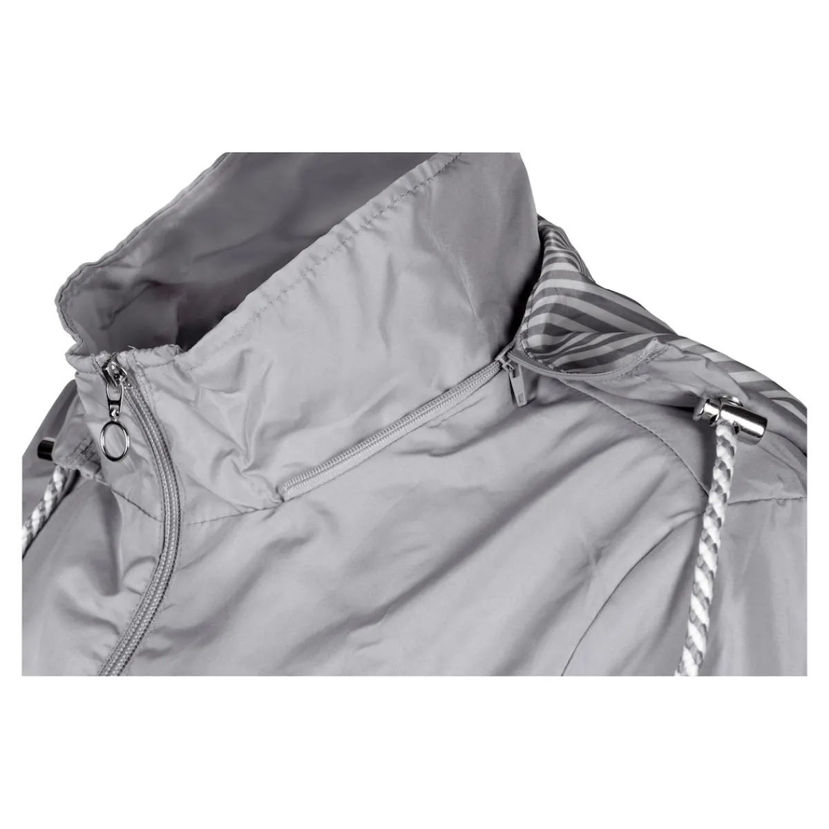 Damen Die moderne Hausfrau Übergangsjacke "Linda" steingrau