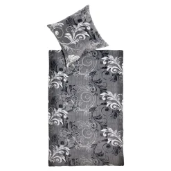 Die moderne Hausfrau Bettwäsche "Cashmerelike", 2-teilig, 135x200 cm grau