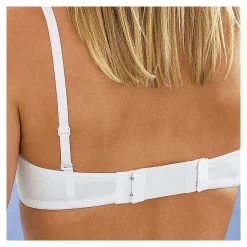 Damen Die moderne Hausfrau BH-Verlängerung, 3 Stück 3 Häkchen weiß