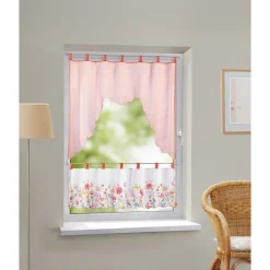 Die moderne Hausfrau Bistrogardine "Blumengarten"