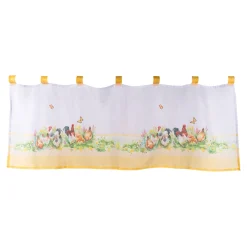 Die moderne Hausfrau Bistrogardine „Hühner“