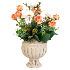 Die moderne Hausfrau Blumengesteck im Pokal