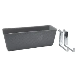 Die moderne Hausfrau Blumenkasten "Rattanoptik"