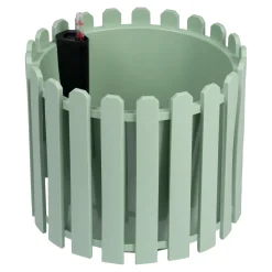 Die moderne Hausfrau Blumentopf 2 in 1 „Landhaus“ rund