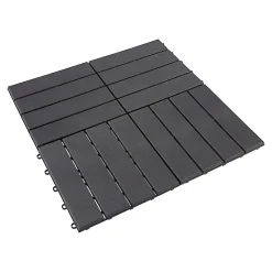 Die moderne Hausfrau Bodenplatten "schwarz", 4 Stück = 0,36 m²