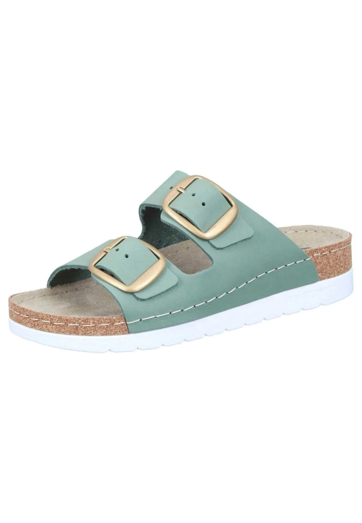 Damen Die moderne Hausfrau BONILLO Pantoletten grün