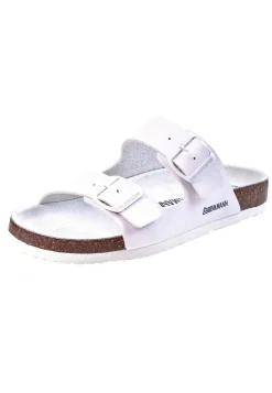 Herren Die moderne Hausfrau BONILLO Pantoletten weiß