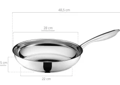 Die moderne Hausfrau Bratpfanne, Edelstahl Tavos 28 cm