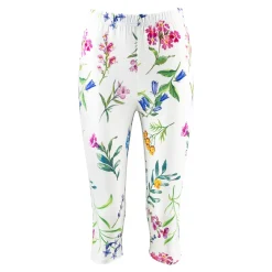 Damen Die moderne Hausfrau Capri-Leggings „Blumen“
