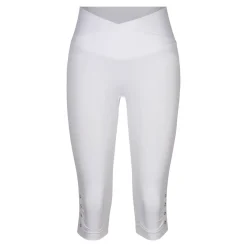 Damen Die moderne Hausfrau Capri-Leggings „Diamant-Optik“ weiß
