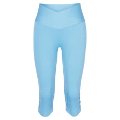 Damen Die moderne Hausfrau Capri-Leggings „Diamant-Optik“ hellblau