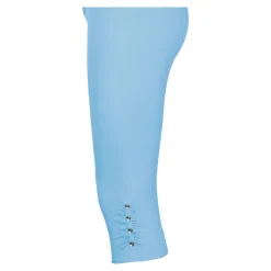 Damen Die moderne Hausfrau Capri-Leggings „Diamant-Optik“ hellblau