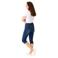 Damen Die moderne Hausfrau Capri-Schlupfjeans „Dunja“ dunkelblau