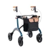 Die moderne Hausfrau Carbon Rollator inklusive Tasche, faltbar Midnight Blue
