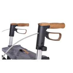 Die moderne Hausfrau Carbon Rollator inklusive Tasche, faltbar British Racing Green