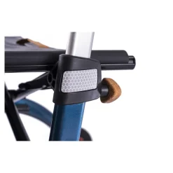 Die moderne Hausfrau Carbon Rollator inklusive Tasche, faltbar British Racing Green